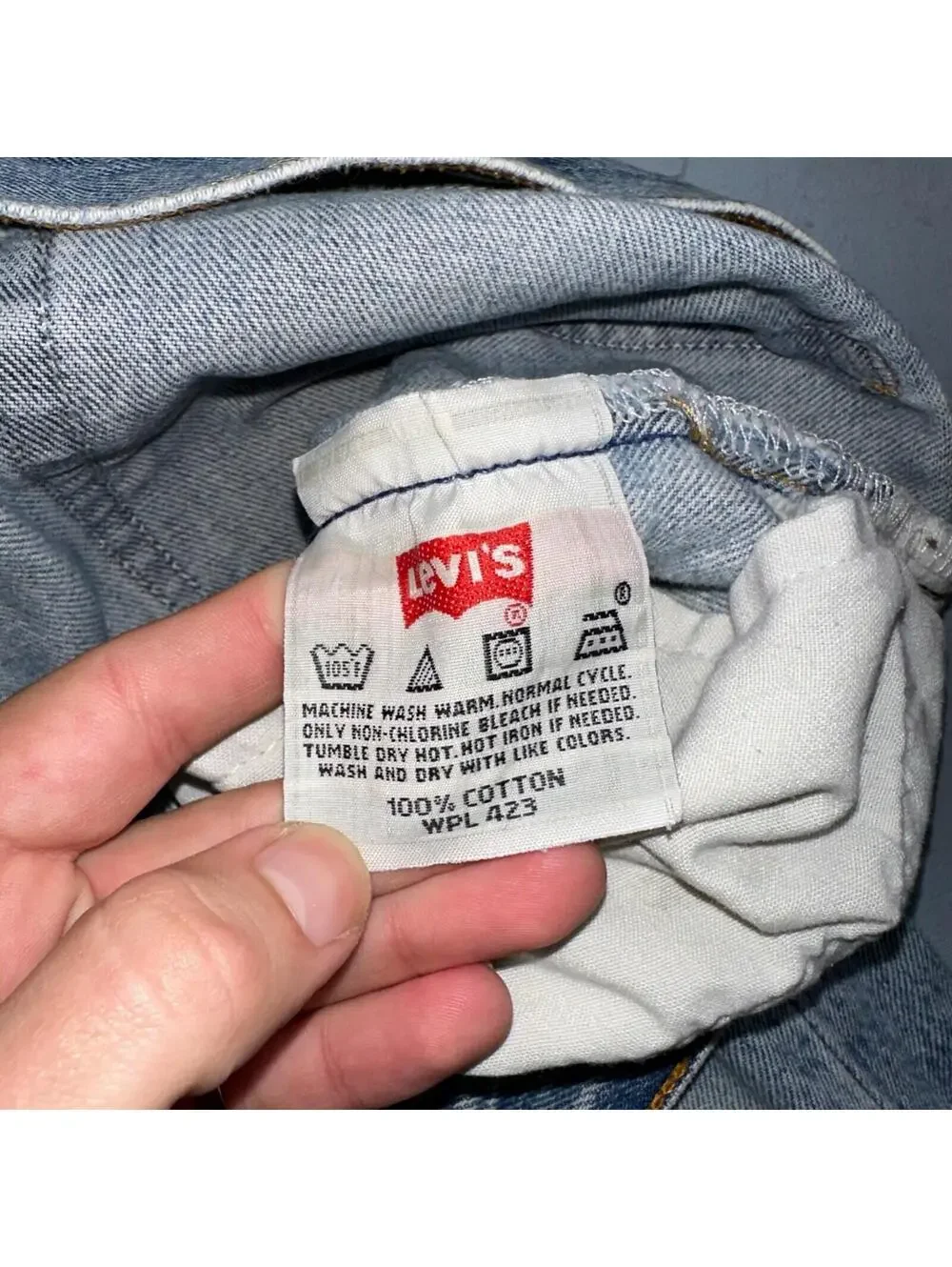 Levis 501 Vintage 90s XX Straight Leg Mexico Jeans 36x29 Light Wash Act 35x28
